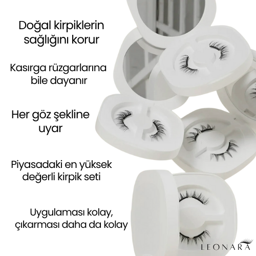 Mıknatıslı Takma Kirpik Seti